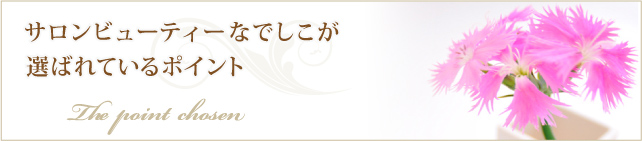 当店が選ばれているポイント